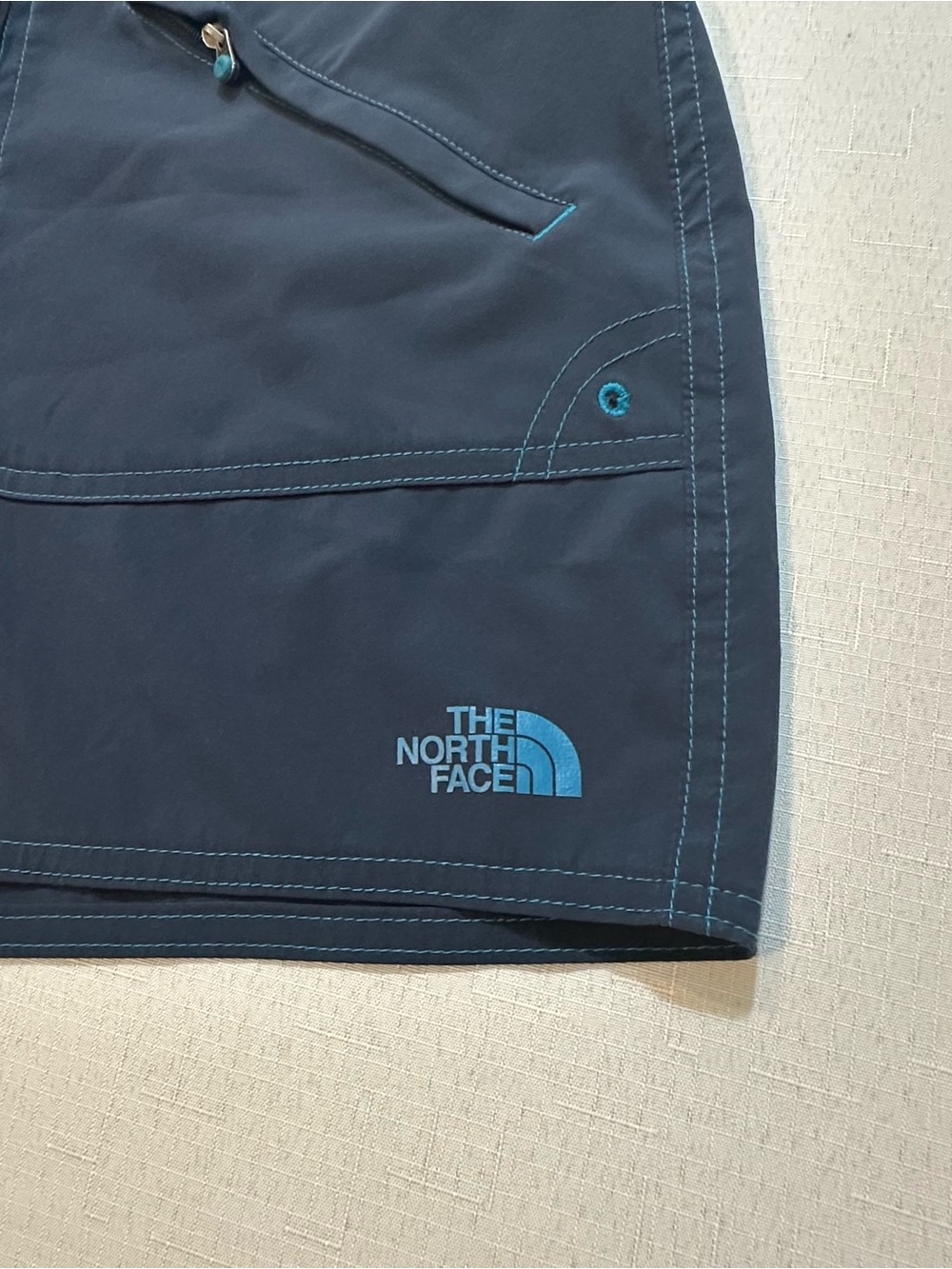 The North Face Women’s Navy Blue Board Shorts Swim Shorts Lace Up Large - Picture 4 of 16